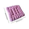 thumbnail image 2 of Cojín cuadrado con forma de galleta, cómodo cojín para asiento de oficina y balcón Violeta, 2 of 8