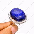 thumbnail image 4 of Lapis Lazuli Ring Blue Lapis Ring Blue Gemstone Ring 925 Sterling Silver Ring for Women Statement Ring, 4 of 4