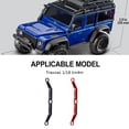 thumbnail image 4 of maskred 1/18 Steering Link Rod RC Upgrade Part Aluminum Alloy Stronger Steering Linkage Tie Rod For Trx4m RC Car Part Red, 4 of 6