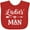 Red, variant on Inktastic Valentine Boys Ladies Man Boys Baby Bib