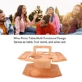 thumbnail image 3 of Mesa de Picnic de Vino, Mesa de Picnic Soporte de Copa de Vino de Transporte Para Al Aire Libre, 3 of 7