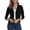 Black, variant on Urban CoCo Women's 3/4 Sleeve Cropped Cardigan (Black, XL)