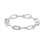 Pandora ME Link Chain Bracelet - Features 3 Connectors - Sterling Silver Bracelet for Women - Gift for Her - Sterling Silver - 7.9"