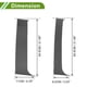 thumbnail image 4 of Moldura de Ventana del Poste de la Puerta Unique Bargains para Chevy Blazer 1995-2005 Patrón de Fibra de Carbono Negro Sticker Antirrayaduras para Cubrir los Postes del Pilar 4 Pcs, 4 of 7