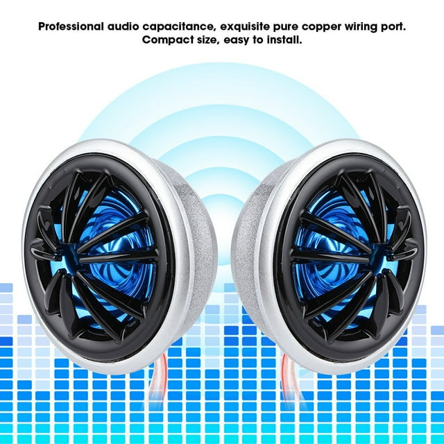 Tweeter Kit Tweeter 130W 12V Stéréo Musique Haut-Parleur Haute Sensibilité pour Système Audio Auto
