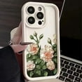 thumbnail image 6 of Oil Painting Camellia Pattern All-Inclusive Phone case, Cute and Small Fresh, wear-Resistant, for iPhone 15 14 13 12 11 Pro Max Plus XS XR 7 8 Phone Case (White,iPhone 15 Plus), 6 of 8
