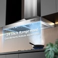 thumbnail image 2 of Soporte de pared Range Hood Zomagas de acero inoxidable de 24 pulgadas, 2 of 8