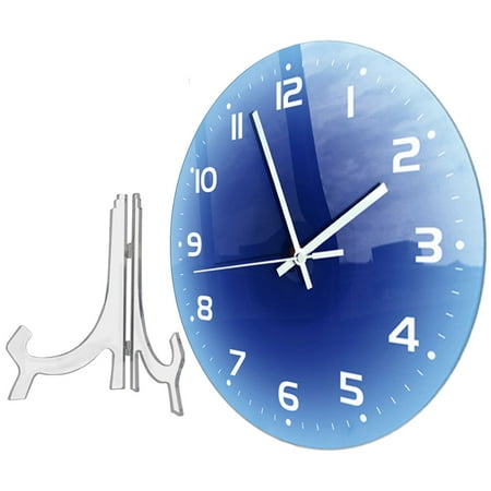 WRITWAA Unique Wall Clock Round Acrylic Minimalist Fashion Home Decoration 1Pcs