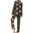 thumbnail image 5 of Iyufng Christmas Pajamas for Women Set,Womens Pajama Sets,Christmas Pjs Sets for Women with Pockets 2 Piece Long Sleeve Printed Home Wear,Womens Plus Loungewear, 5 of 8