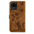 thumbnail image 6 of Wallet Case Designed for Samsung Galaxy S20 Ultra for Women,Flip Folio Cover with Butterfly Embossed PU Leather Kickstand Credit Card Holder Slots Magnetic Wrist Strap Phone Case, Brown, 6 of 13