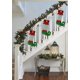 thumbnail image 3 of WeiHuan Toys Medias navideñas de terciopelo rojo y verde para colgar con forma de hada, calcetines navideños de doble cara para colgar en la chimenea, para decoración de fiestas navideñas, regalos de, 3 of 4