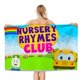 thumbnail image 1 of Canciones Infantiles Toalla de playa de secado rápido con diseño temático, regalo para mujeres y niñas, ideal para cumpleaños, fans, amantes de la música, uso en la playa o al aire libre, 78 × 150 cm, 1 of 6