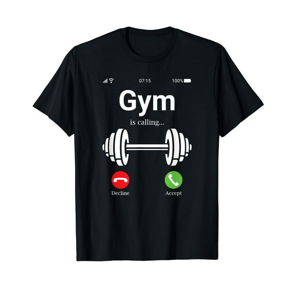 Gym is calling Shirt, Funny bodybuilder Muscle Training T-Shirt