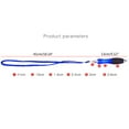 thumbnail image 5 of Yokua 5-Pack Round Pens Ballpoint Pen with Hanging- Ropes Red Blue Black Green Orange, 5 of 12