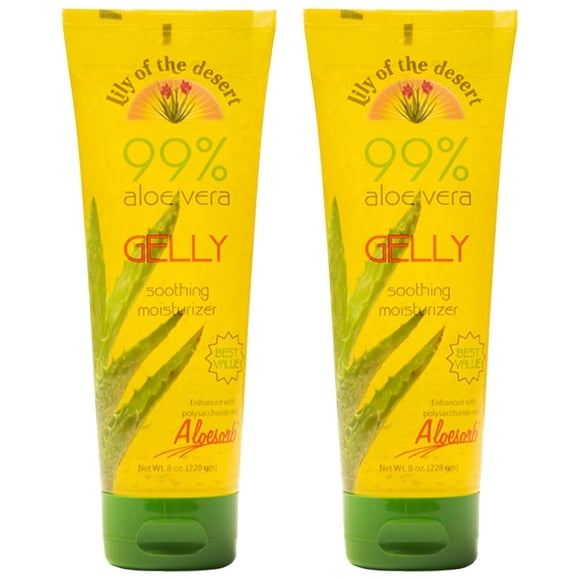 Crema hidratante Lily Of The Desert Gelly, 99% aloe vera orgánico, 240 ml