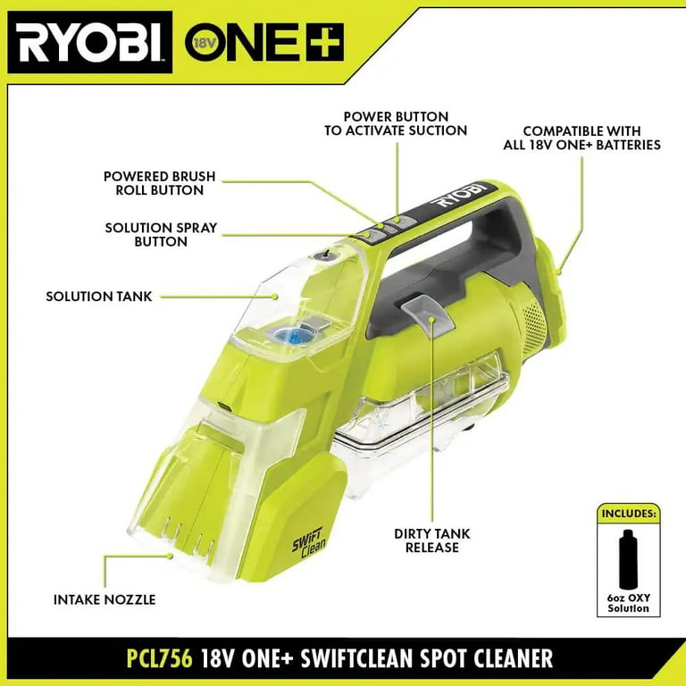 Ryobi 18-Volt ONE+ Cordless Power Scrubber (Tool Only)