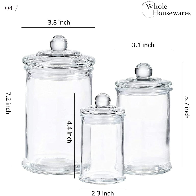 APOTHECARY BATHROOM GLASS JAR – That Organized Home