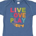 thumbnail image 4 of Inktastic Live Love Play the Trumpet Boys or Girls Baby Bodysuit, 4 of 5