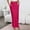 *Hot Pink, variant on Women's Satin A Line Skirt with Side Pockets,Solid Color Silky Midi Skirt Black,Women's Plus M