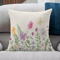 thumbnail image 2 of Spring Pillow Covers 16 X 16 Inch Set of 2, Farmhouse Flower Plant Throw Pillow Covers Outdoor Spring Rustic Decorative Cushion Case for Couch Home Sofa Living Room, 2 of 6