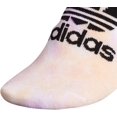 thumbnail image 5 of Adidas Originals Trefoil No Show 3-Pair Womens Athletic Socks Size M, Color: Acid Orange/Clear Lilac/Black White, 5 of 9