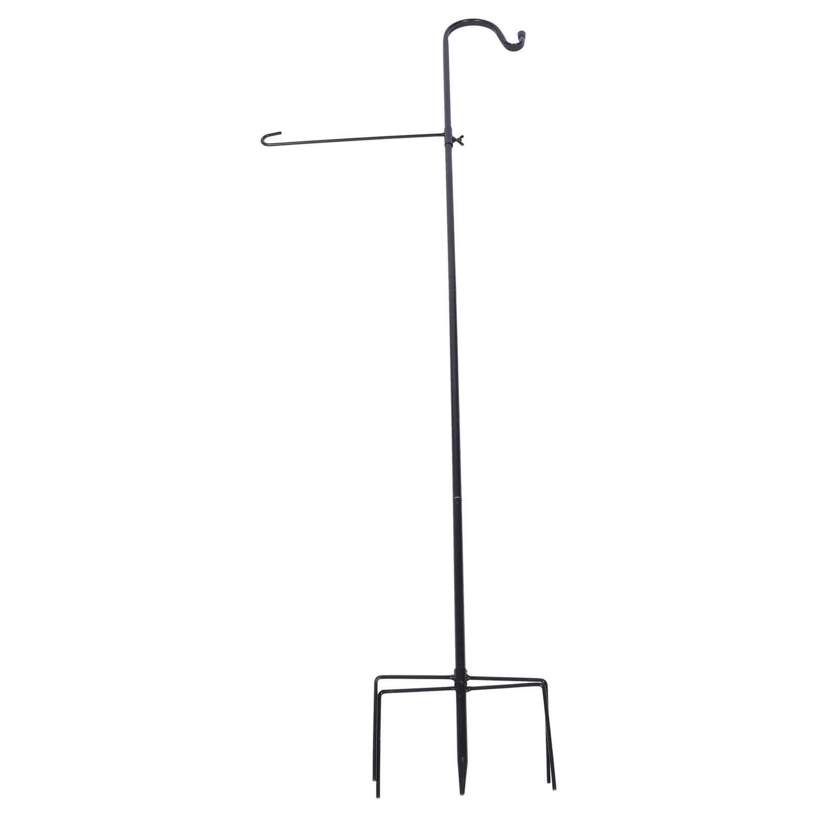 Frcolor Flag Garden Hook Hook Shepherd Hanger Pole Lawn Holder Light Xmas Hanger Planter Stand
