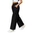 thumbnail image 5 of Sevevn Women’s Elastic High-Waisted Tiered Hem Palazzo Pants Flowy Wide Leg Casual Trousers with Side Pockets, 5 of 7