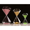 thumbnail image 6 of Hourglass Sand Timer Minutes 5 Minute Traditional Hourglass Diamond Shape Desktop Colorful Sandglass Decorative Gift Sand Watch Transparent Hour Glass Timer for Home Office Decor (Pink), 6 of 8