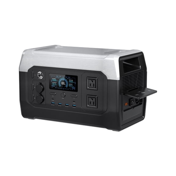 CTOLITY XP1000 Portable Power Station 1024Wh LiFePO4 Battery, 1800W AC Output 2600W Peak Solar Generator for RV Camping Home Emergency