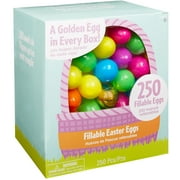 1000 Count Multicolor Fillable Easter Eggs, Plastic, 6 Colors, 1 3/4" x 2 1/4"