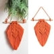 thumbnail image 4 of decoración de pared tejida, macramé colgante de pared, hoja borlas arte de para la decoración para hogar del dormitorio de Yinane Tapiz para colgar en la pared, 4 of 8