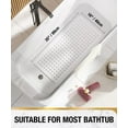 thumbnail image 3 of HITSLAM Bath Tub Shower Mat,35"x16" Washable Bathtub Mats,Suction Cups and Drain Holes to Keep Tubs Clean,White, 3 of 8