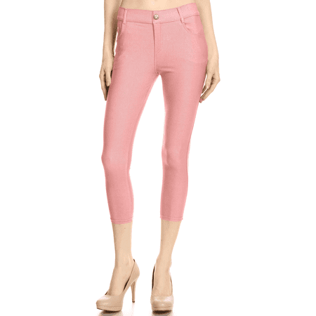 jeggings capri waisted pockets pull skinny jeans dialog displays option button additional opens zoom