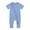 Blue, variant on IROINID Clearance Cotton Neutral Onesies Newborn Baby Girls Boys Bodysuit Summer Short Sleeve Zipper One-piece Romper Jumpsuit,Pink