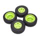 thumbnail image 1 of Accesorios RC Modelo de camión corto profesional Neumático Modelo de camión Neumático Durable parte de repuesto para camión Reparación de neumáticos Reemplazo Verde 4 piezas Sweethay FN001296-02, 1 of 7