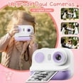 thumbnail image 4 of Kids Camera Instant Print, 1080P Digital Video Instant Printable Camera for Kids, Toddler Birthday Gifts for 3-12 Years Girls Boys (Pink), 4 of 8