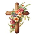 thumbnail image 1 of Cuadros Decorativos 5D bricolaje taladro redondo completo diamante pintura flor Cruz Kit decoración del hogar (sz3674) Wdftyju de costura negro 4 estilos, 1 of 9