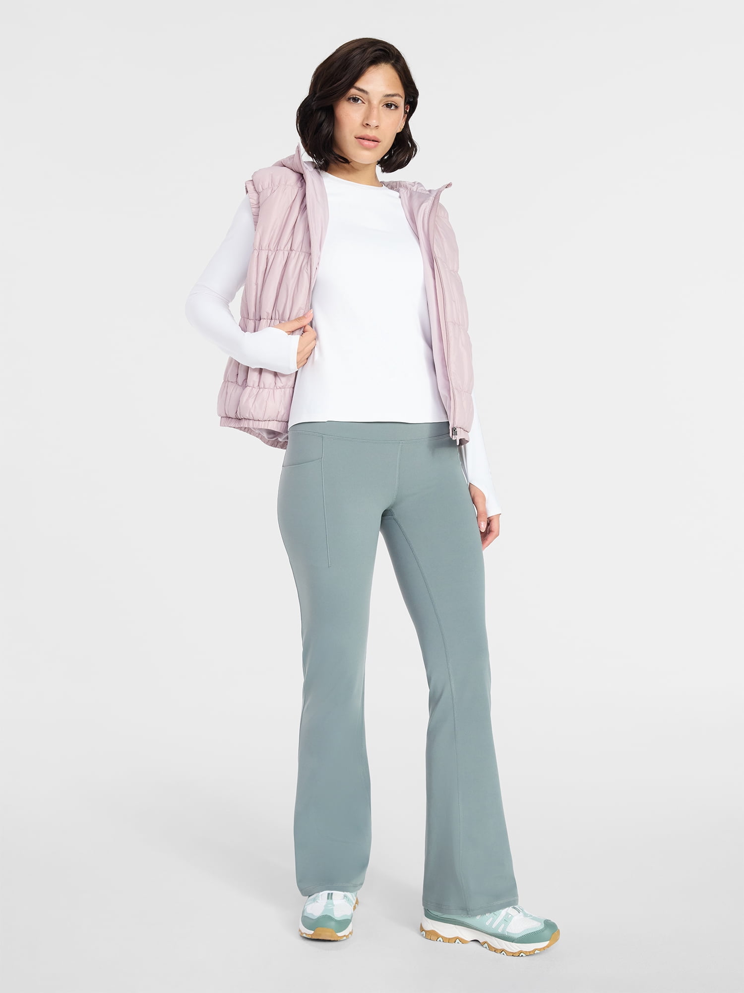 Avia Women's and Women’s Plus SoftSculpt Tee with Long Sleeves, Sizes XS-4X