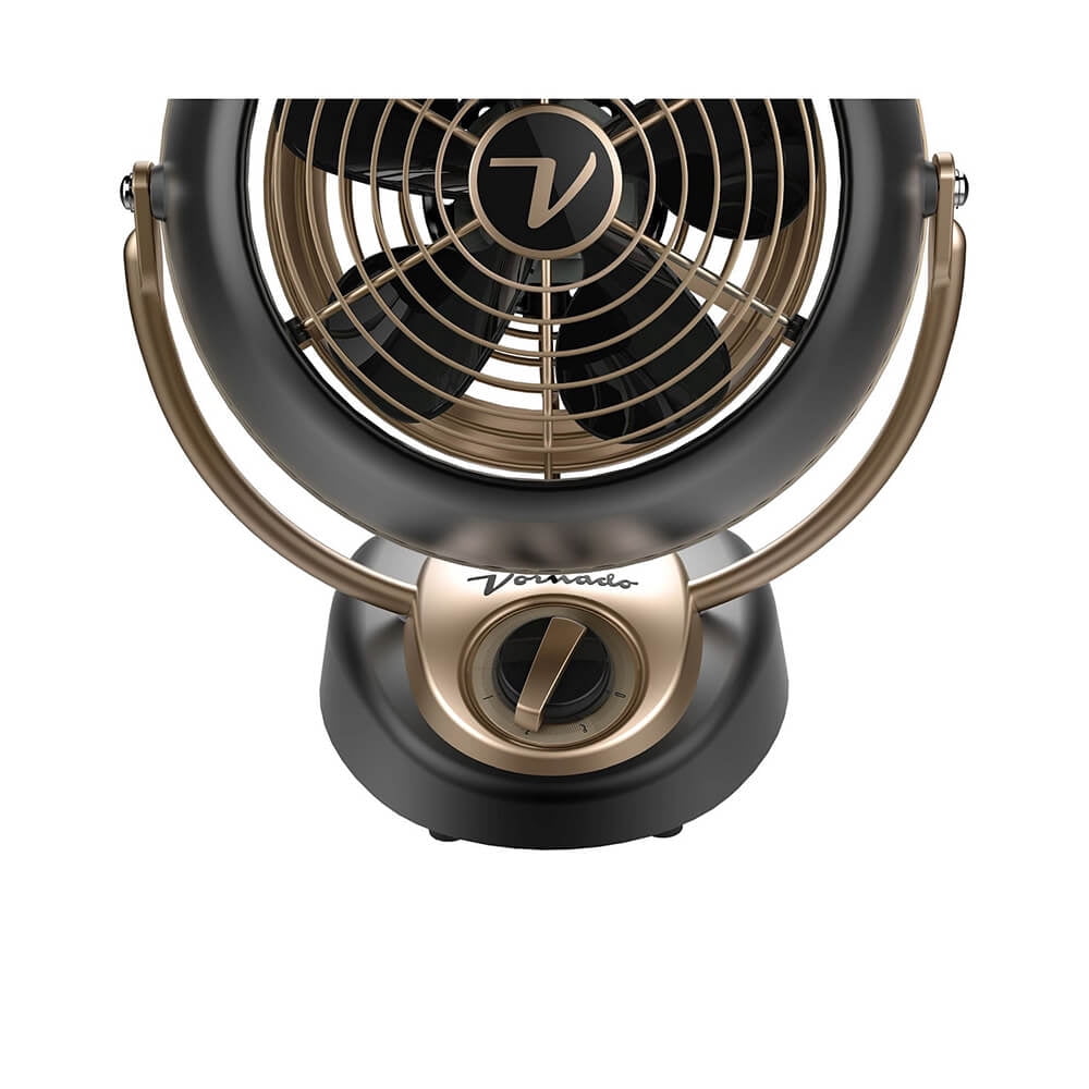 Vornado VFAN Alchemy Vintage Fan | Retro Metal Air Circulator for Cooling & Decor | 5 Speeds, Adjustable Tilt | Gunmetal