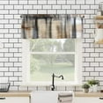thumbnail image 3 of Abstract Kitchen Curtains Valances Brown Grey Modern Abstract Minimalist Design Curtains Valances for Cafe Living Room Decor 54"x18", 3 of 5
