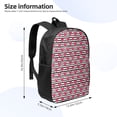 thumbnail image 2 of Disketp Hearts And Lines School Backpack, Lightweight Basic Middle School Bookbags 17 Inch Casual Daypack for Student College, Travel or Outdoor, 2 of 6
