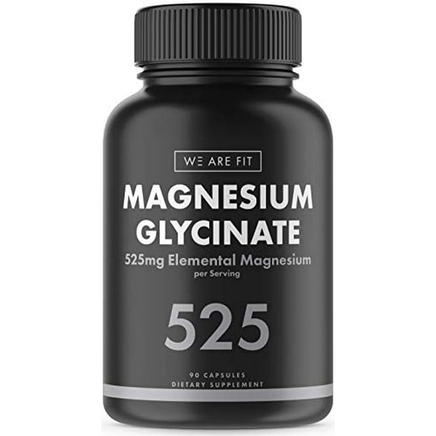 Magnesium Glycinate 525 mg Elemental Complex 125 DV High Absorption