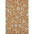 thumbnail image 4 of HomeRoots 679006 10 x 14 ft. Rust Gray & Beige Floral Transitional Washable Machine Made Rectangle Area Rug with UV Protection, 4 of 9
