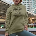 thumbnail image 2 of Frosty's Snowflake Cafe with a Snowman, Witty Christmas Shop Sign Art Merch Gift, Sand Hooded Sweatshirt or Hoodie, Medium, 2 of 5