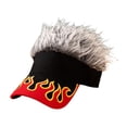 thumbnail image 3 of Gorra de béisbol con pelo sintético para mujer, estilo casual, ideal para fiestas, con visera y pelo sintético., 3 of 9