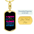 thumbnail image 3 of Beautiful Unique Mom Stainless Steel or 18k Gold Premium Swivel Dog Tag Keychain, 3 of 8