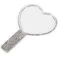 thumbnail image 1 of Miangastore Heart Shaped Mirror Rhinestone Purse Mirror Compact Travel Mirror Handheld Mirror With Handle, 1 of 9