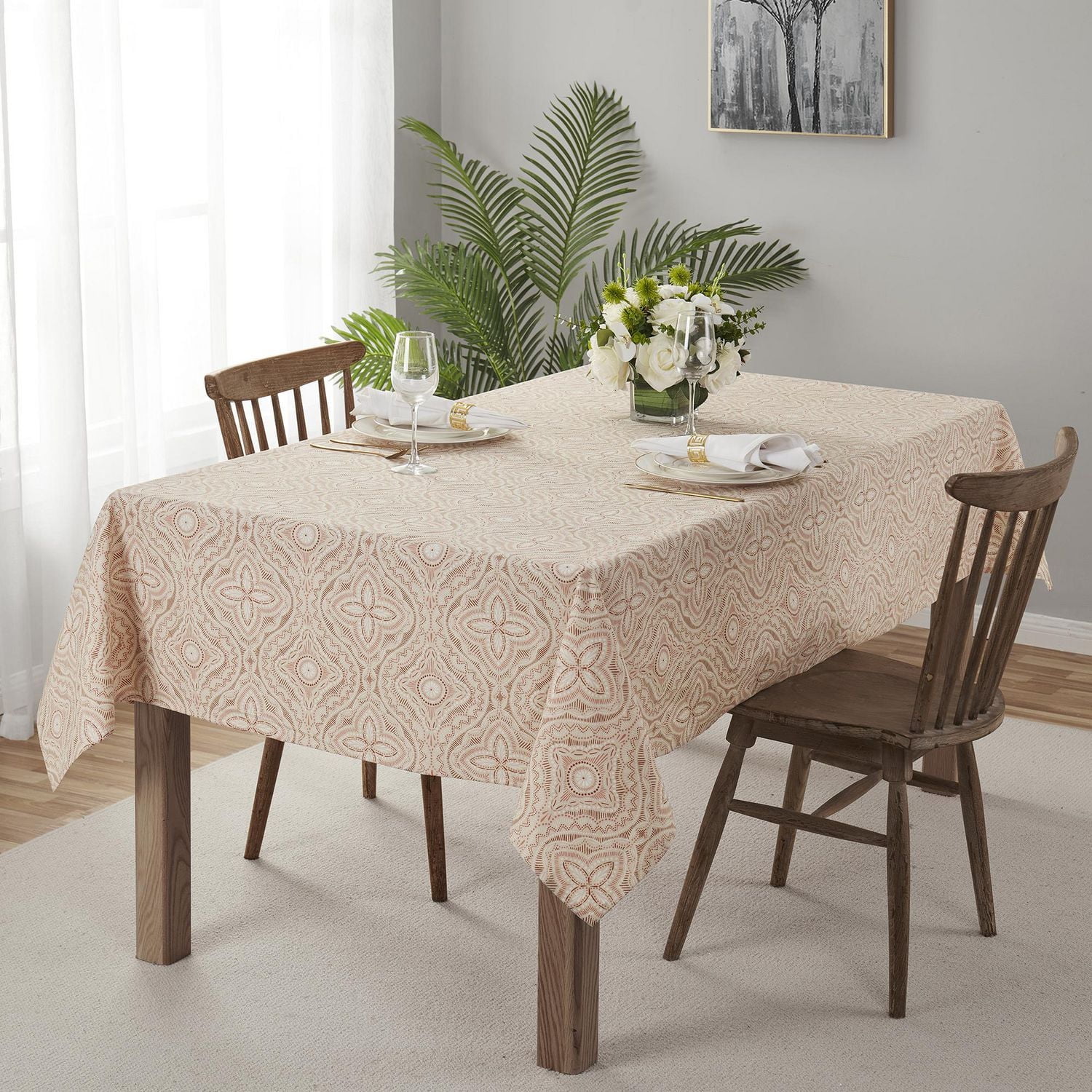 Mainstays Fabric Tablecloth, Cotton-polyester blend