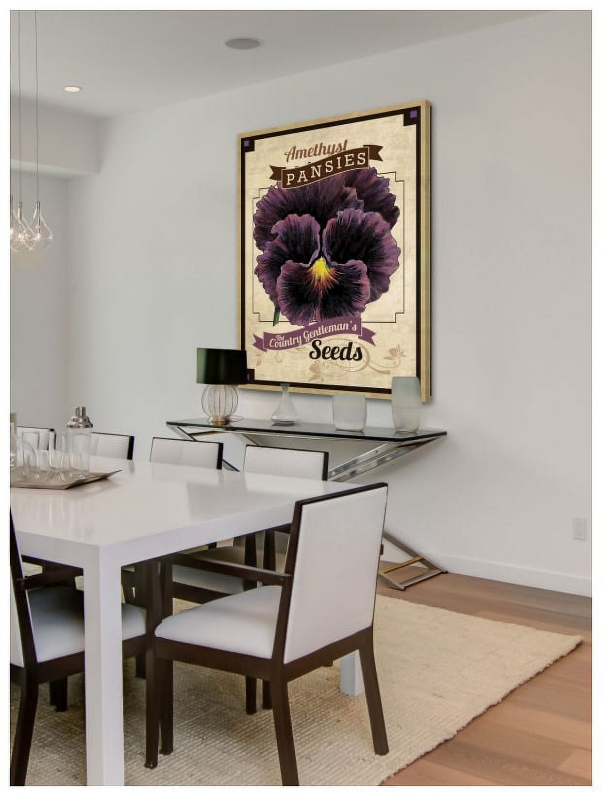 Marmont Hill "Flower Packet Pansy" Painting Print on Canvas