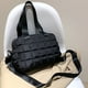 thumbnail image 4 of Bolso bandolera de moda de mano acolchados de gran capacidad para mujer (negro), 4 of 8